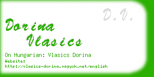 dorina vlasics business card